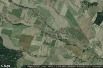 Vue aérienne de Blizkovice