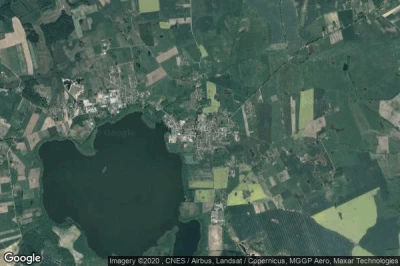 Vue aérienne de Zalewo