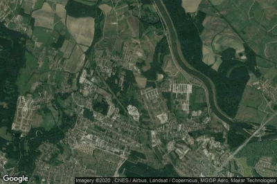 Vue aérienne de Wrocław Pracze