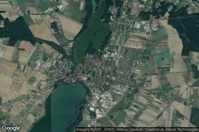 Vue aérienne de Wolsztyn