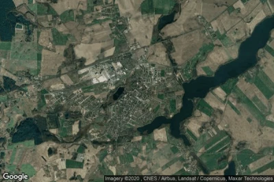 Vue aérienne de Trzemeszno