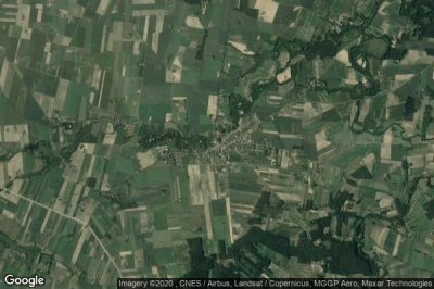 Vue aérienne de Tluchowo