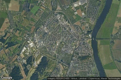 Vue aérienne de Tczew