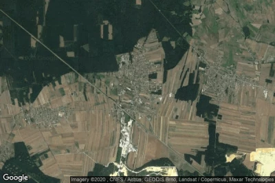 Vue aérienne de Tarnow Opolski