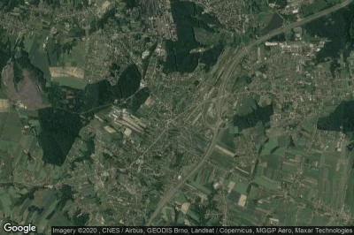 Vue aérienne de Swierklany Gorne