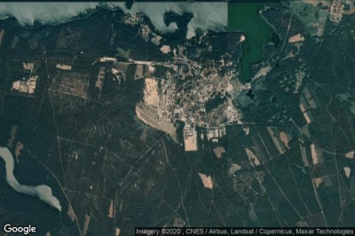 Vue aérienne de Borne Sulinowo