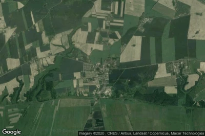 Vue aérienne de Slesin