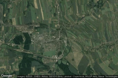 Vue aérienne de Pawlowice