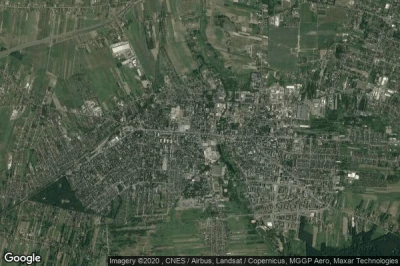 Vue aérienne de Pabianice