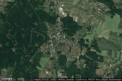Vue aérienne de Oborniki Slaskie