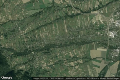 Vue aérienne de Lesna