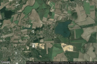 Vue aérienne de Kunice