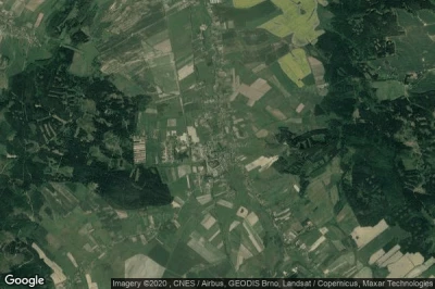Vue aérienne de Krzeszow