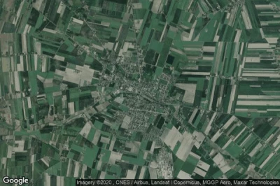 Vue aérienne de Klodawa