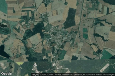 Vue aérienne de Dzierzgon