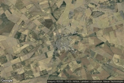 Vue aérienne de Villalon de Campos
