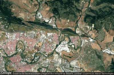 Vue aérienne de Atarrabia
