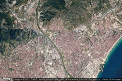 Vue aérienne de Santa Coloma de Gramenet