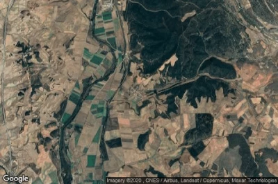 Vue aérienne de San Quirce de Ríopisuerga