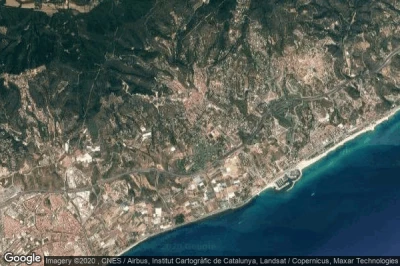 Vue aérienne de Sant Andreu de Llavaneres