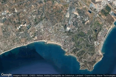 Vue aérienne de Salou