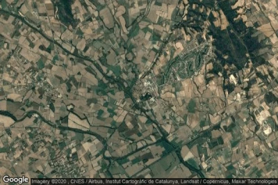 Vue aérienne de Peralada
