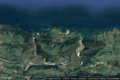 Vue aérienne de Pechón