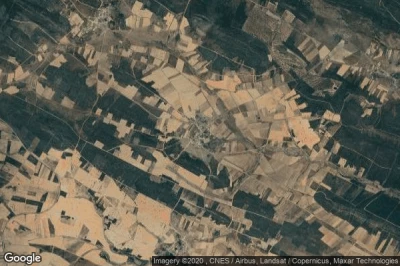 Vue aérienne de Olmillos de Castro