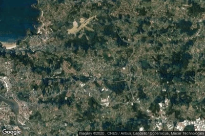 Vue aérienne de Oleiros
