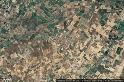 Vue aérienne de Moraleja del Vino