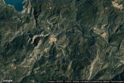 Vue aérienne de Montanejos