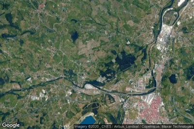Vue aérienne de Mijares
