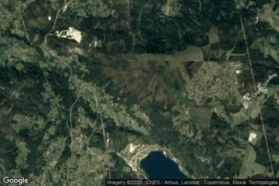 Vue aérienne de Meirama
