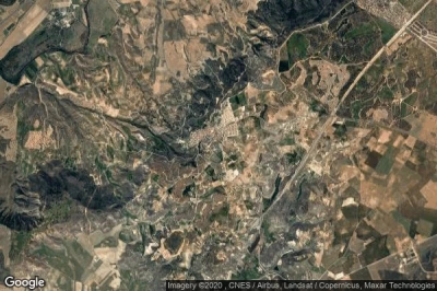 Vue aérienne de Los Santos de la Humosa