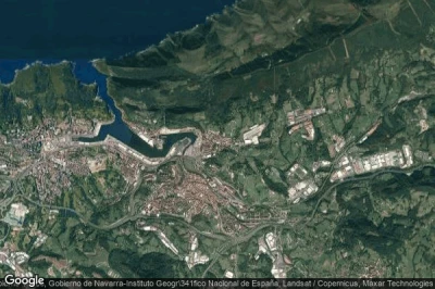 Vue aérienne de Lezo