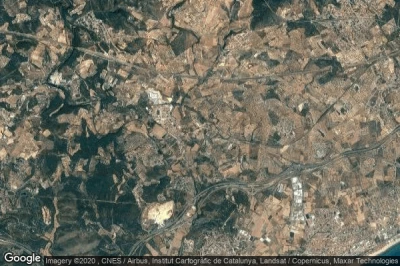 Vue aérienne de la Riera de Gaià