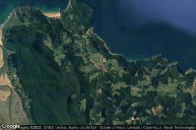 Vue aérienne de Ibarrangelu