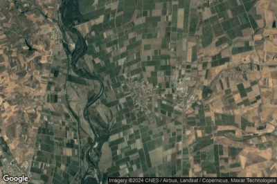 Vue aérienne de Fresno de la Vega