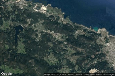 Vue aérienne de Cervo