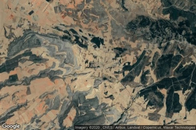 Vue aérienne de Castro de Fuentiduena