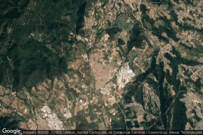 Vue aérienne de Caldes de Montbui