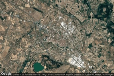 Vue aérienne de Calahorra