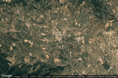 Vue aérienne de Benavarri / Benabarre