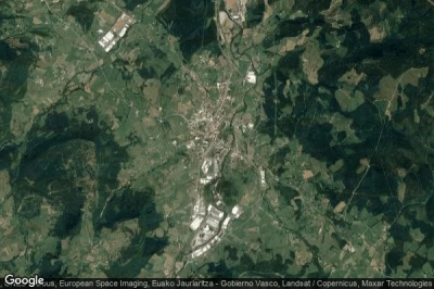 Vue aérienne de Amurrio