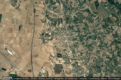 Vue aérienne de Alguaire