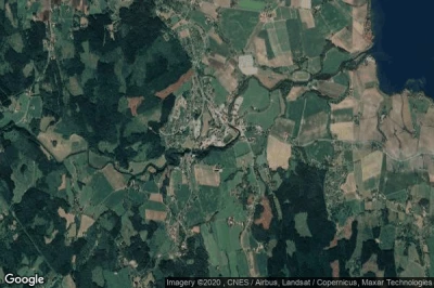 Vue aérienne de Skreia