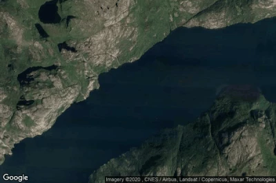 Vue aérienne de Rogaland Fylke