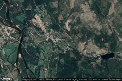 Vue aérienne de Koppang