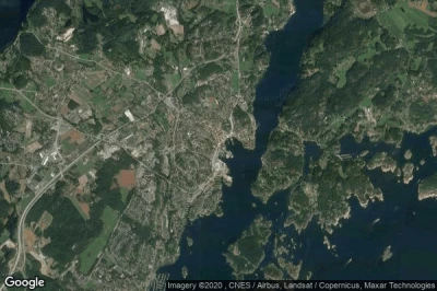 Vue aérienne de Grimstad
