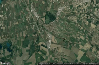 Vue aérienne de Villastellone